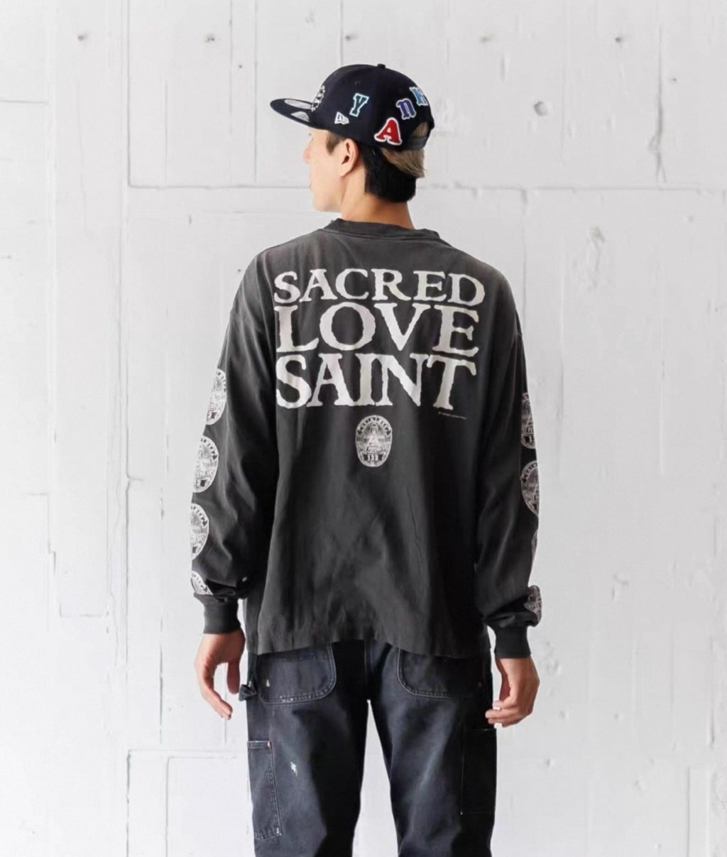 Saint Mxxxxxx Jesus Head Print Sweatshirt