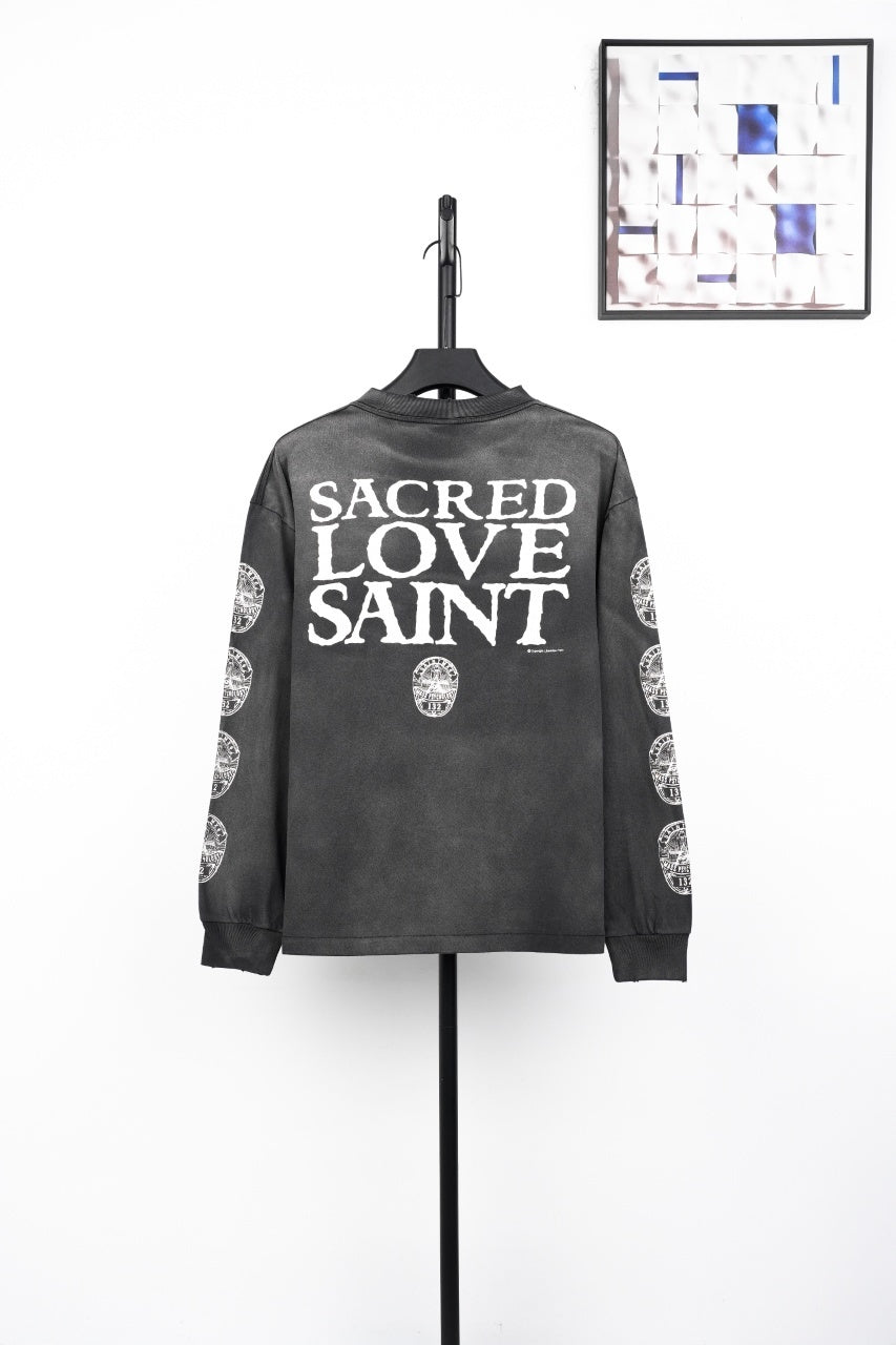 Saint Mxxxxxx Jesus Head Print Sweatshirt