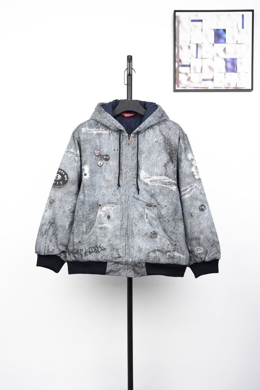 Supreme Trompe L’Oeil Zip-Up Hoodie