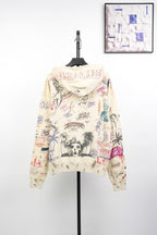 Saint Mxxxxxx Distressed Rhinestone Hoodie