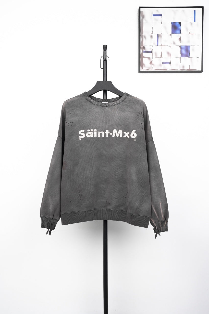 Saint Mxxxxxx Letter Print Crewneck Sweatshirt
