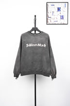 Saint Mxxxxxx Letter Print Crewneck Sweatshirt