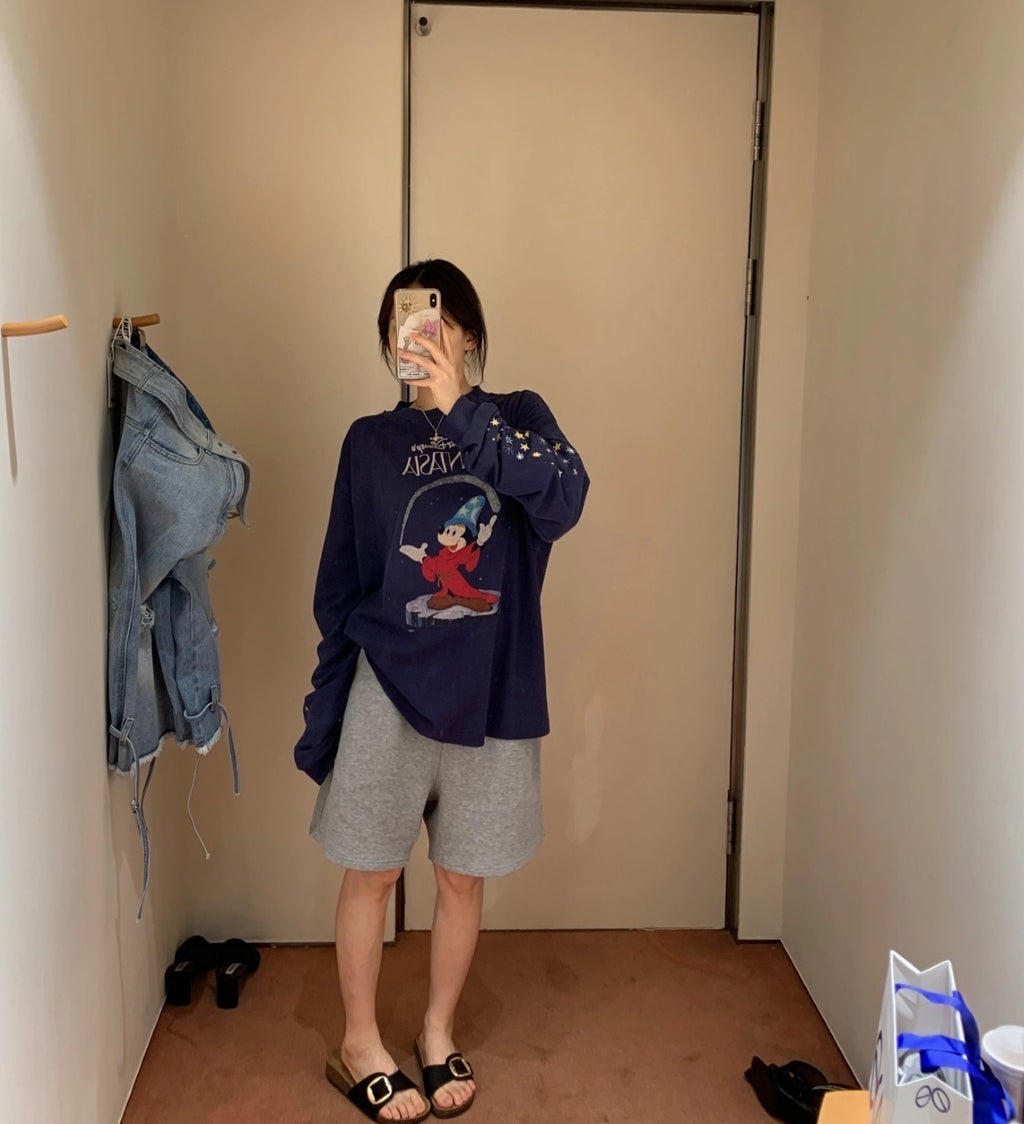 Saint Mxxxxxx Fantasy Mickey Print Sweatshirt