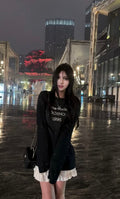 Acne Studios 1996 Mirror Letter Rhinestone Sweatshirt