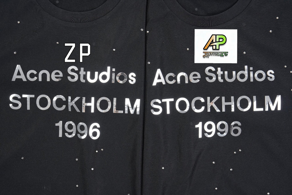 Acne Studios 1996 Mirror Letter Rhinestone Sweatshirt