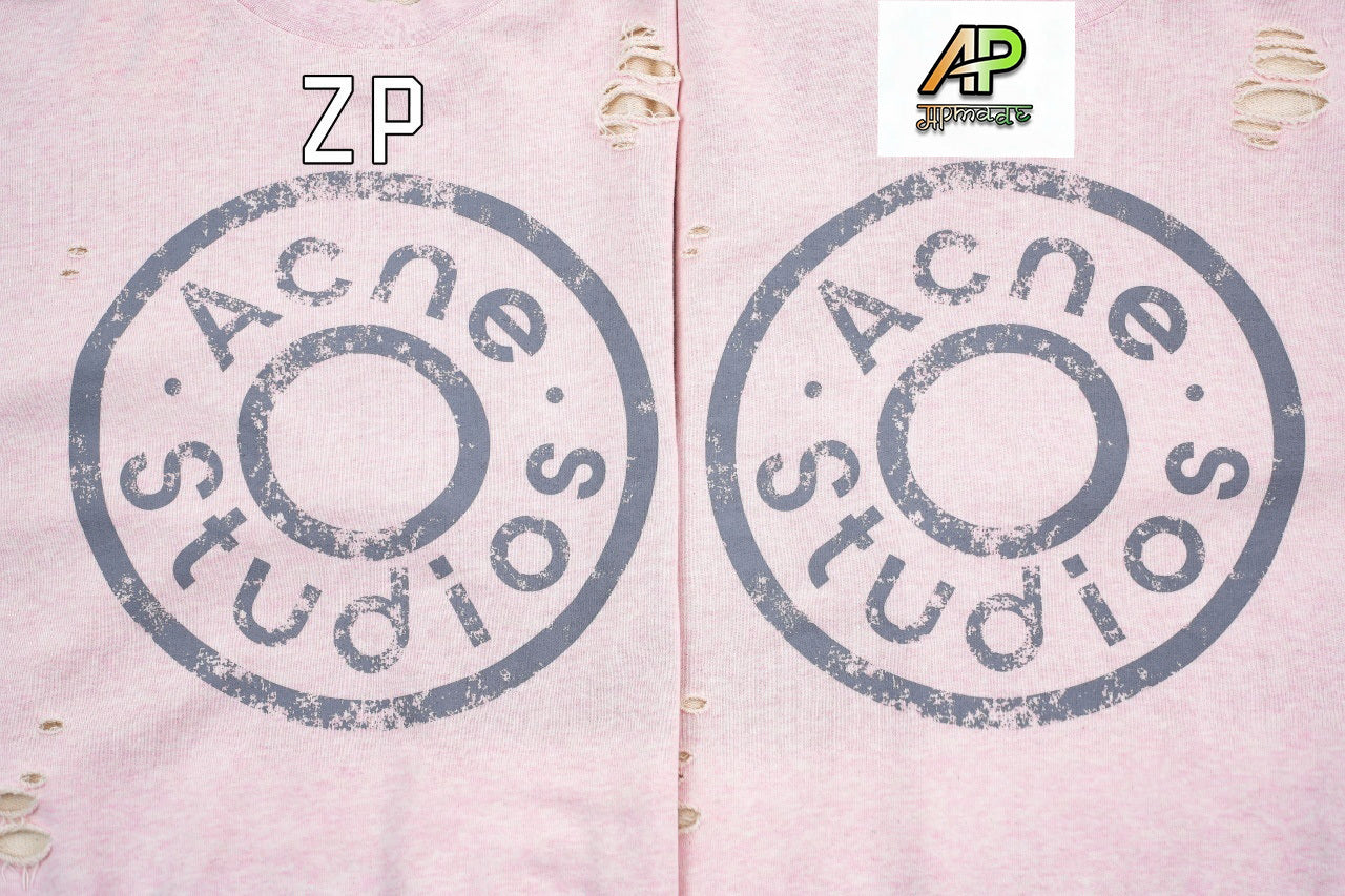 Acne Studios Distressed Crew Neck Sweatshirt