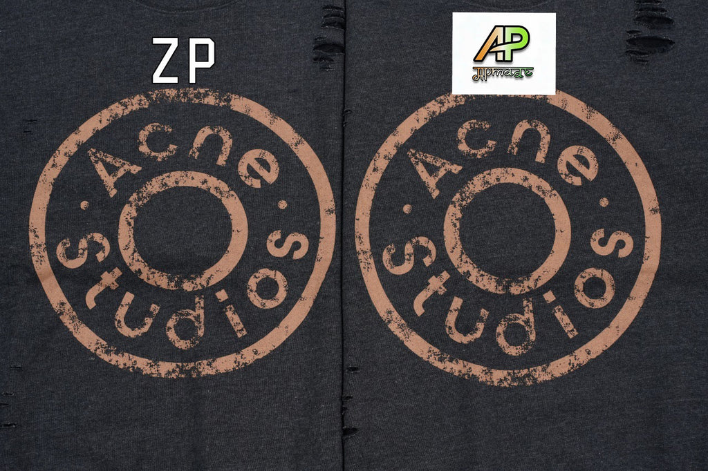 Acne Studios Distressed Crew Neck Sweatshirt