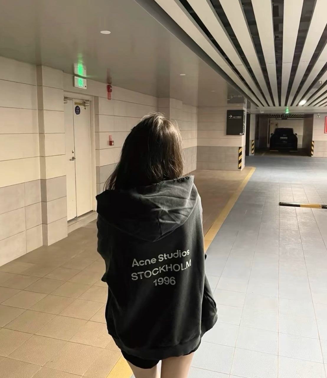 Acne Studios 1996 Distressed Hooded Sweatshirt