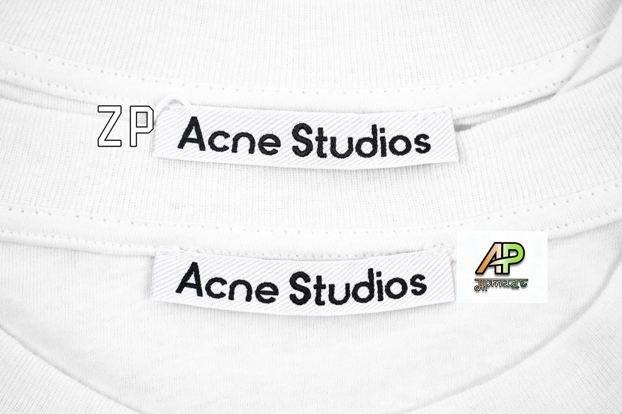 Acne Studios Pocket Letter Print Long Sleeve T-Shirt