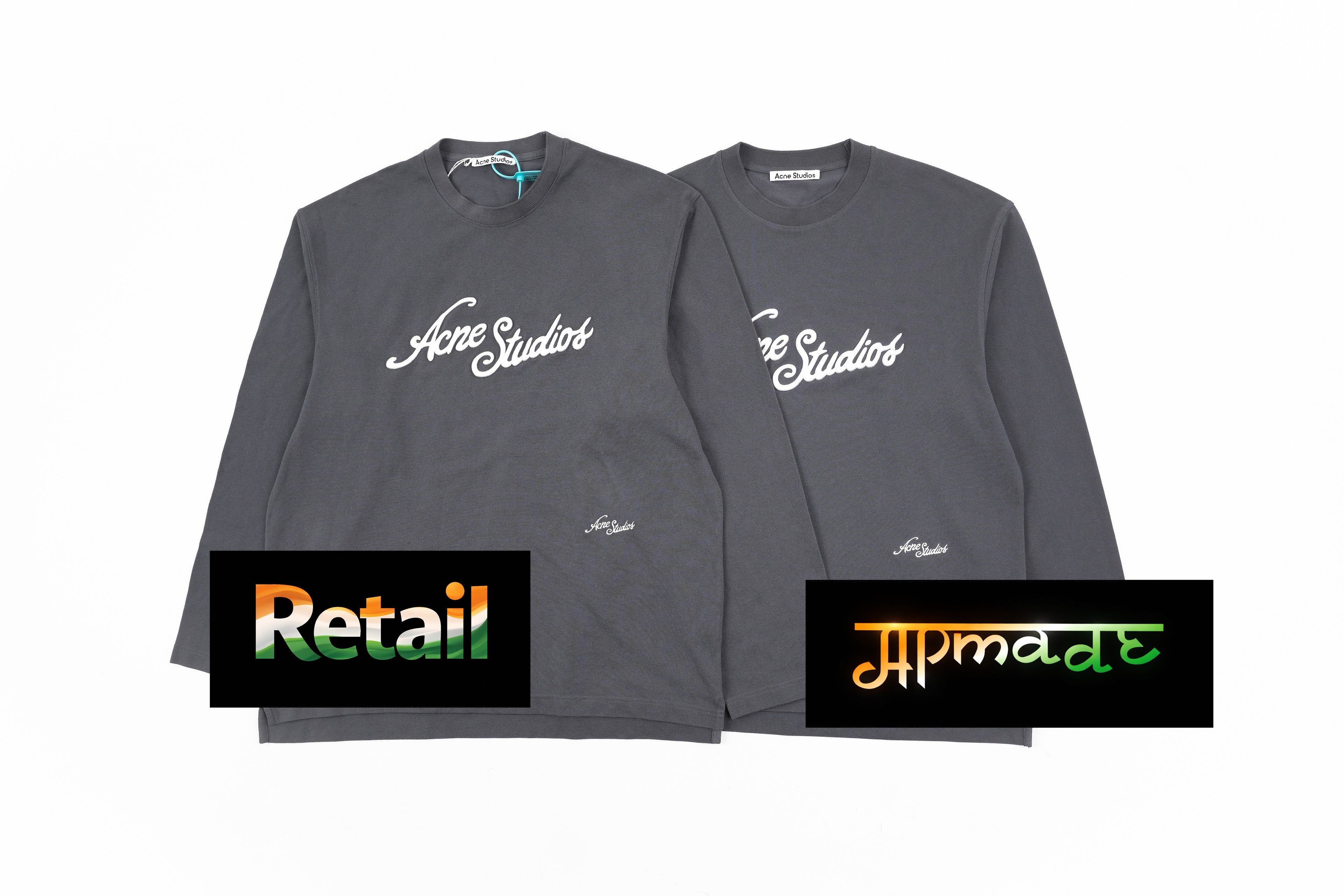 Acne Studios Heavyweight Piqué Long Sleeve T-Shirt