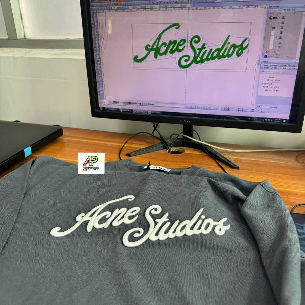 Acne Studios Heavyweight Piqué Long Sleeve T-Shirt