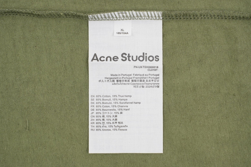 Acne Studios 1996 Mottled Letter Print Long Sleeve T-Shirt