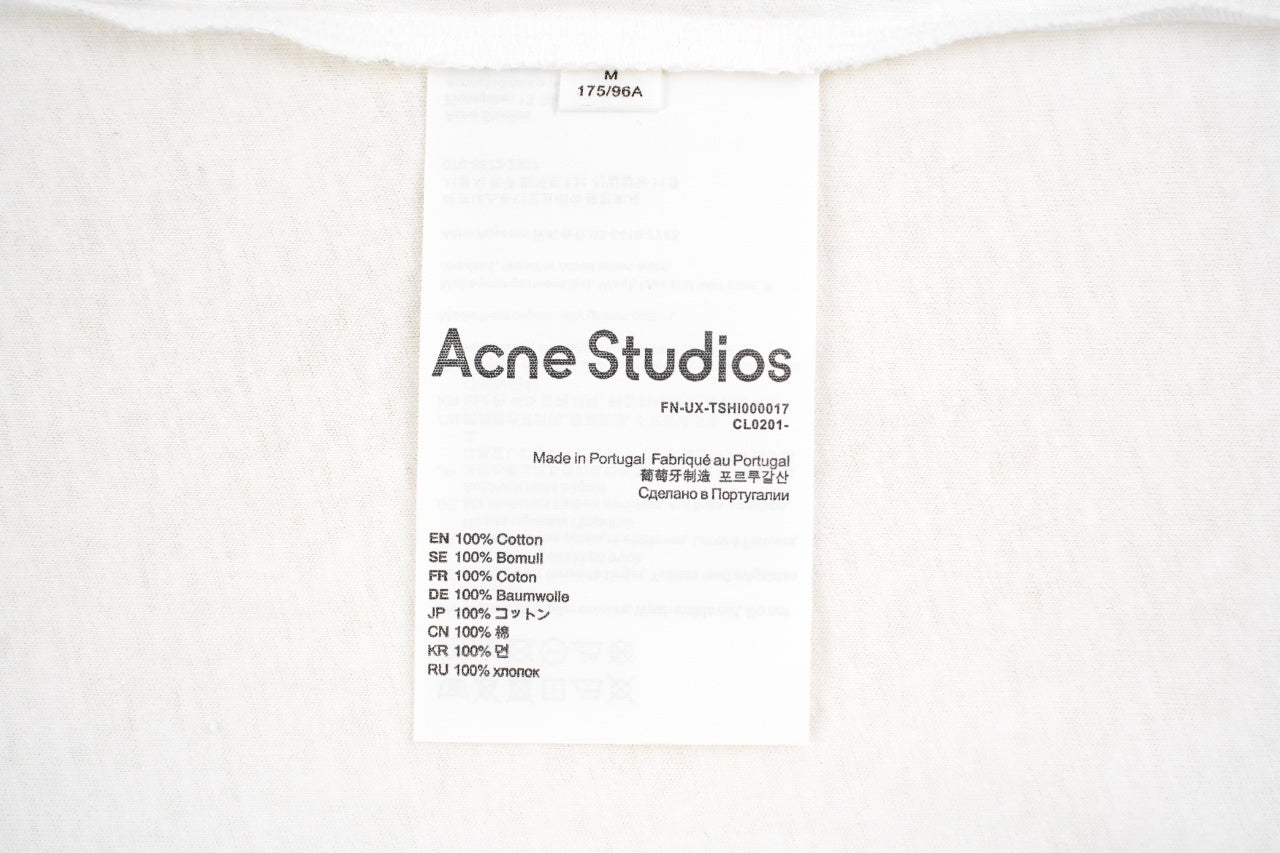 Acne Studios 1996 Mottled Letter Print Long Sleeve T-Shirt