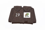 Acne Studios 25FW Striped Zip-Up Jacket (Coffee)