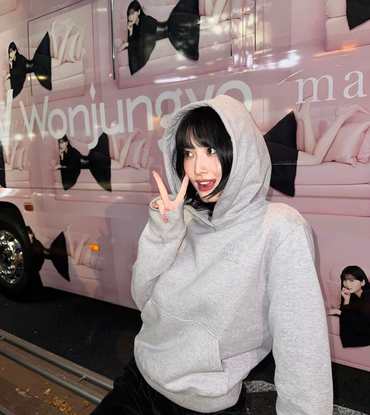 Acne Studios Heather Gray Hoodie