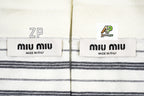 Acne Studios Logo Lettering Striped Long Sleeve Polo