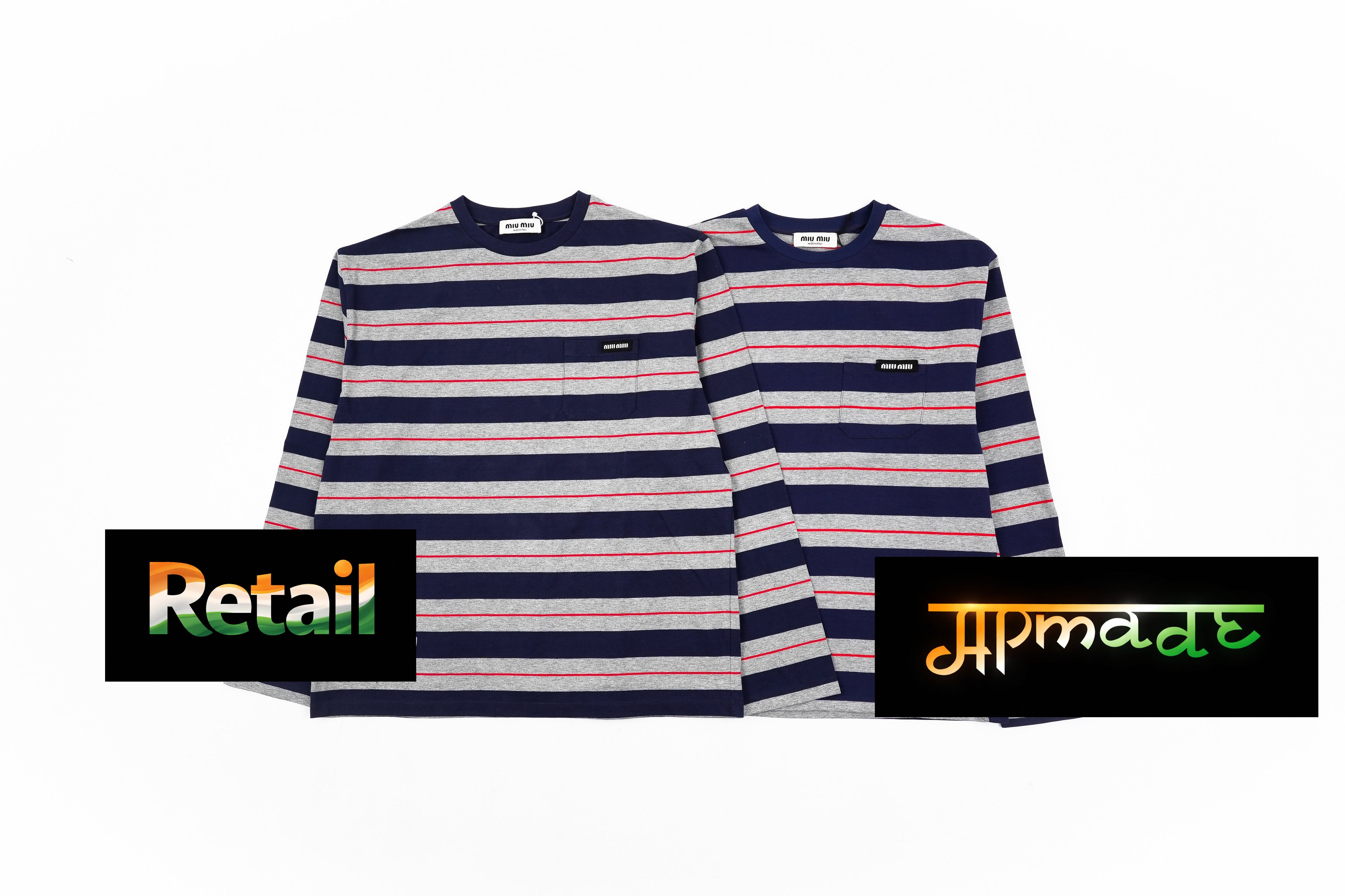 Acne Studios Cotton Striped Long Sleeve T-Shirt