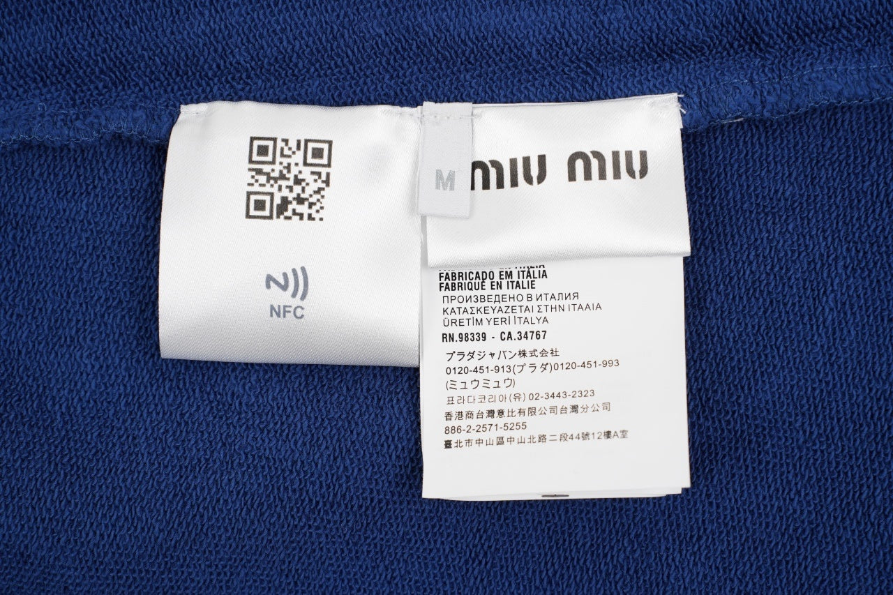 Acne Studios Washed Distressed Klein Blue Sweatshirt