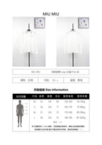 Miu Miu Solid Color Embroidered Logo Long Sleeve Polo