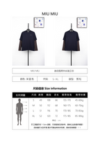 Miu Miu Striped Fake Two-Piece Long Sleeve T-Shirt