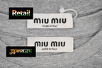 Miu Miu Gray Long Sleeve T-Shirt