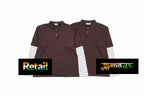 Miu Miu Brown Striped Long Sleeve Polo