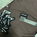 Miu Miu Brown Striped Long Sleeve Polo