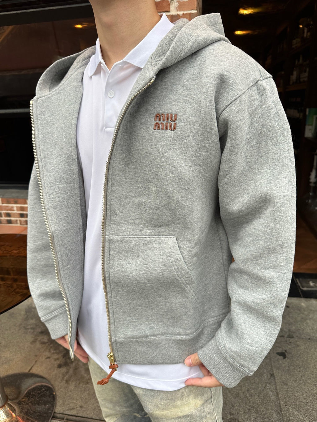 Miu Miu Jersey Hooded Jacket