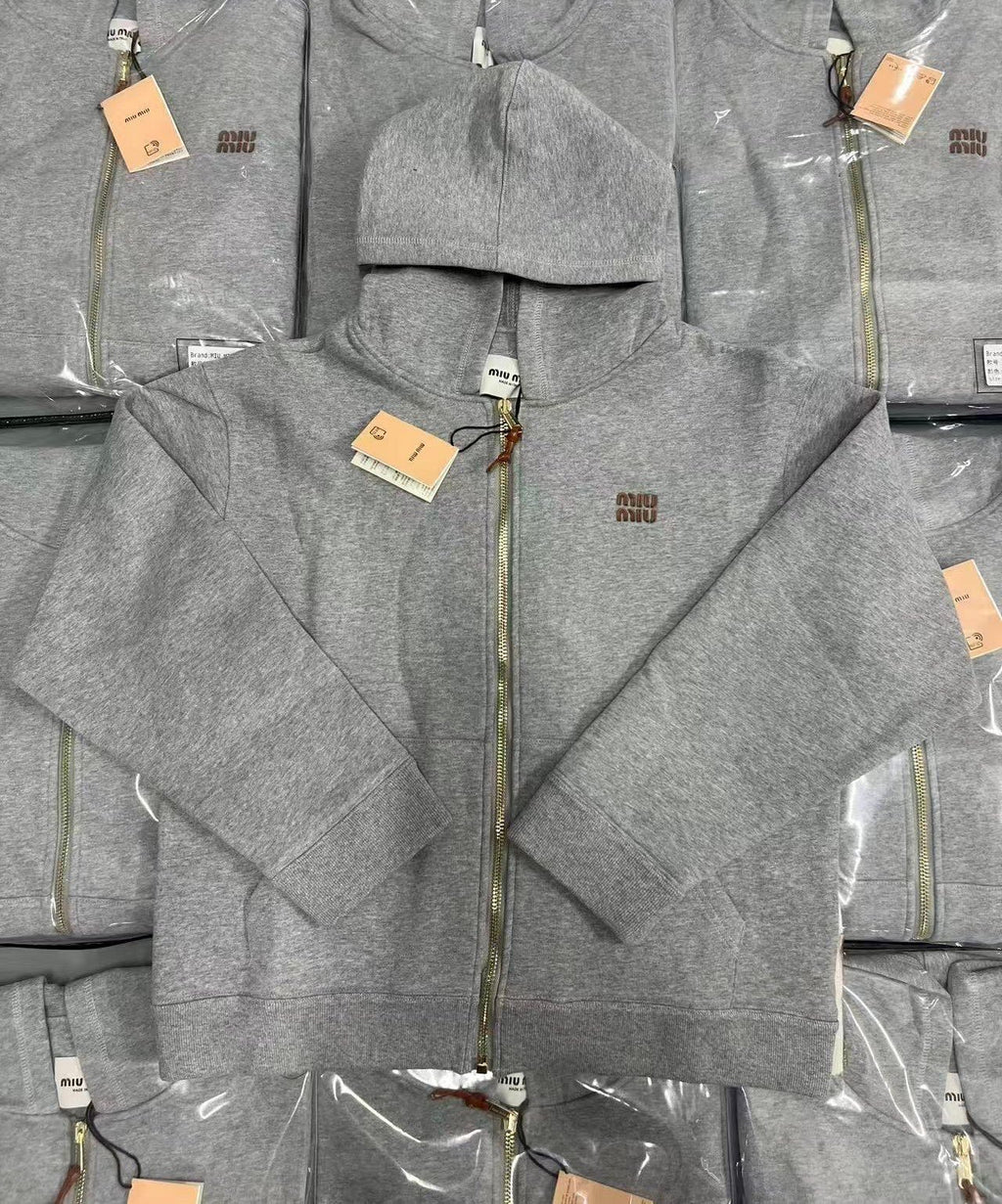 Miu Miu Jersey Hooded Jacket