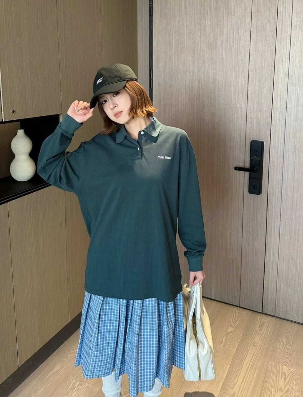 Miu Miu Polo Long Sleeve T-Shirt