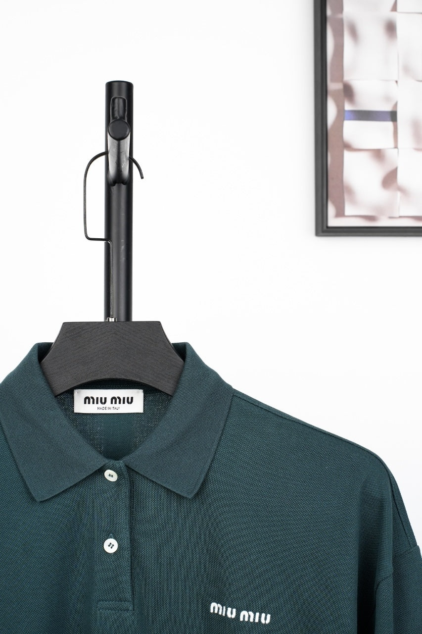 Miu Miu Polo Long Sleeve T-Shirt