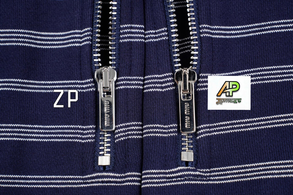 Miu Miu Striped Half-Zip Polo Sweatshirt