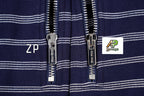 Miu Miu Striped Half-Zip Polo Sweatshirt