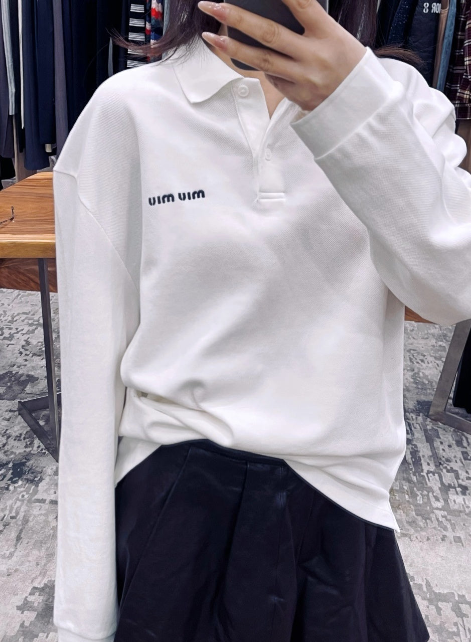 Miu Miu Polo Long Sleeve T-Shirt