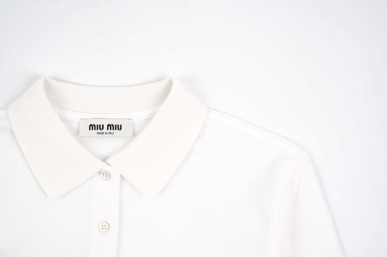 Miu Miu Polo Long Sleeve T-Shirt