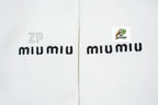 Miu Miu Solid Color Embroidered Long Sleeve T-Shirt