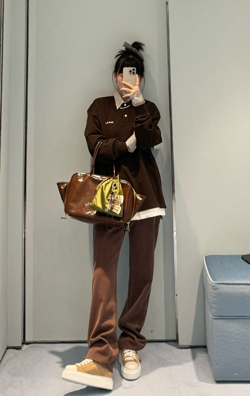 Miu Miu Polo Long Sleeve T-Shirt