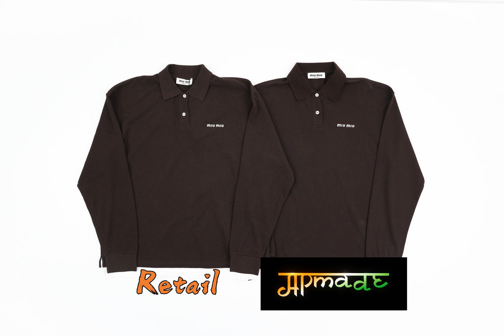 Miu Miu Polo Long Sleeve T-Shirt
