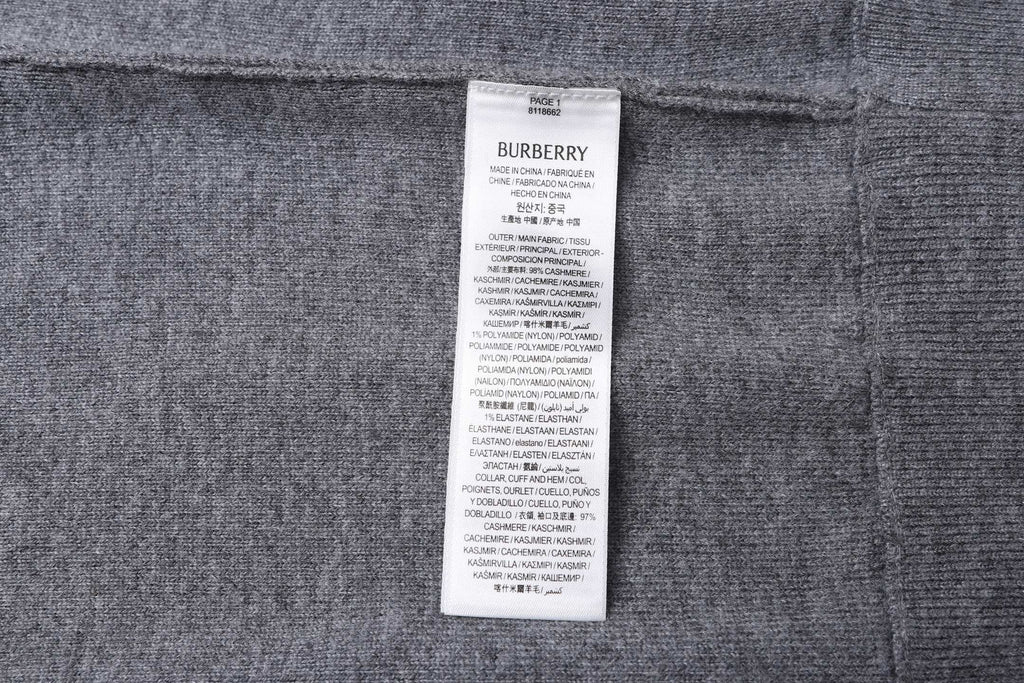 Burberry Wool Blend Zipper Hooded Embroidered Jacket
