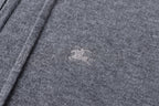 Burberry Wool Blend Zipper Hooded Embroidered Jacket