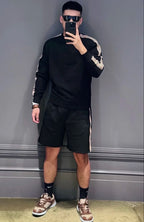 Burberry Ribbed Black Sweatshirt