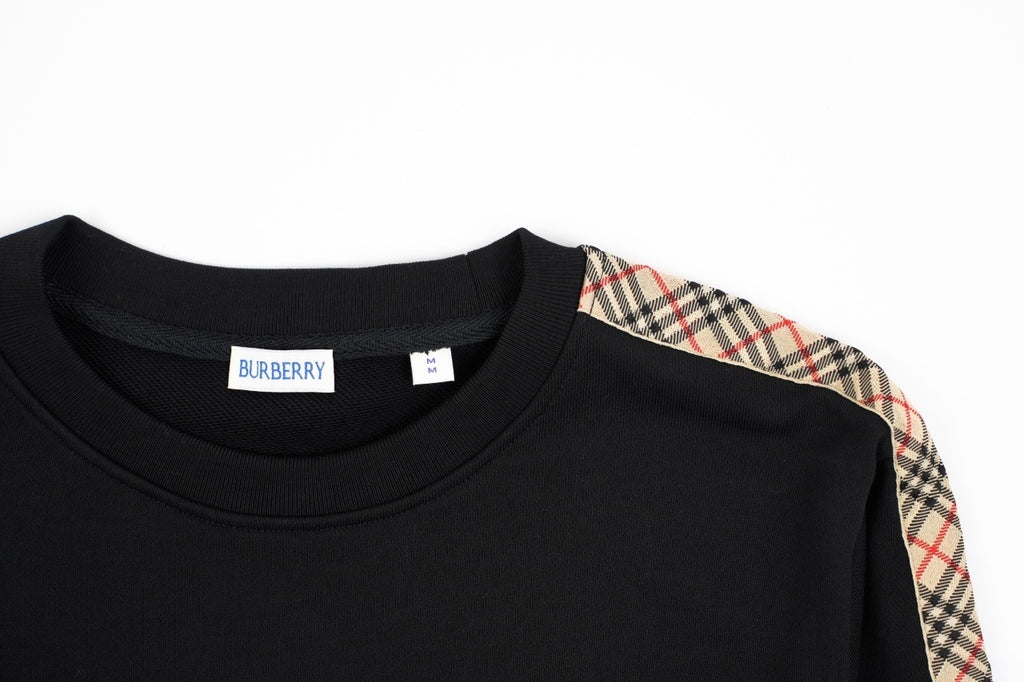 Burberry Ribbed Black Sweatshirt