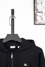 Burberry Embroidered Zip Hoodie