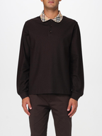 Burberry Black Long-Sleeved Polo T-Shirt