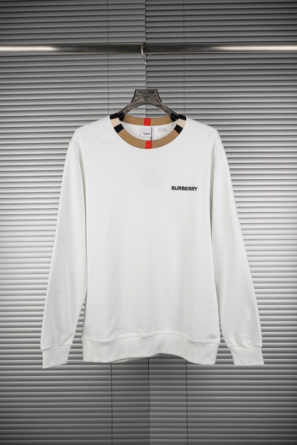 Burberry Splicing Round Neck Sweatshirt