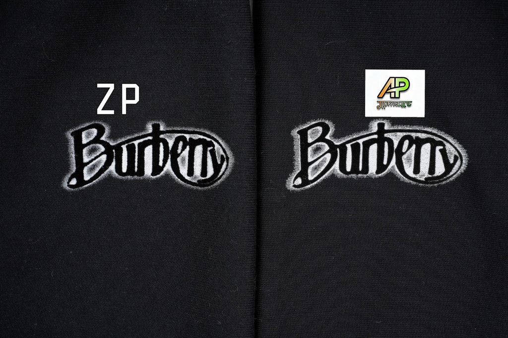 Burberry Flocked Logo Cotton-Blend Crewneck Sweatshirt