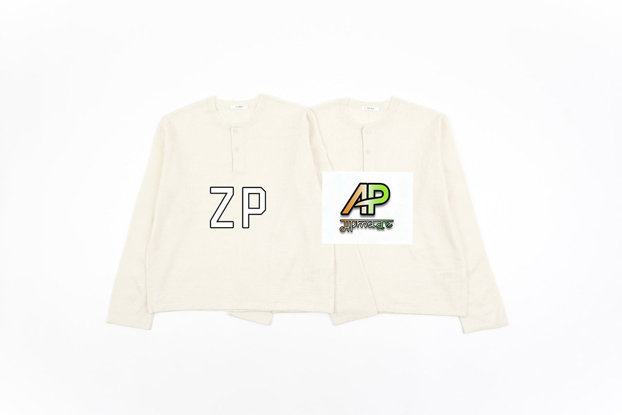 Burberry Cashmere Henley Collar Long Sleeve T-Shirt
