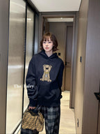 Fendi Applique Embroidered Logo Hoodie