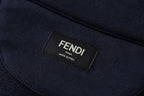 Fendi Applique Embroidered Logo Hoodie