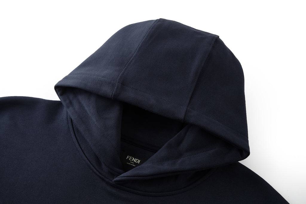 Fendi Applique Embroidered Logo Hoodie
